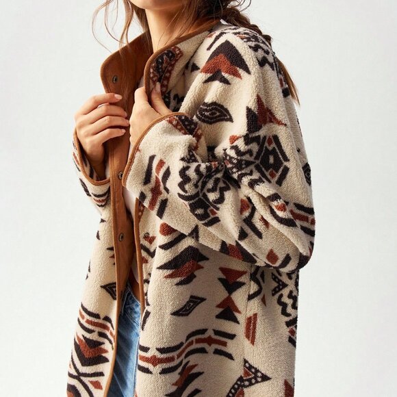 Multicolor Casual Women's Long Sleeve Coat - Picture 1 of 8